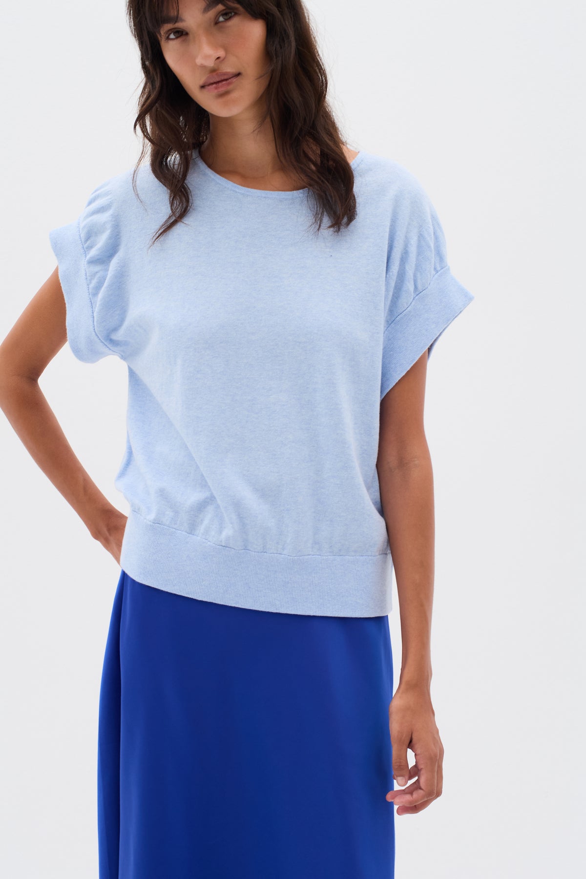 In Wear Yas Top - Pale Blue