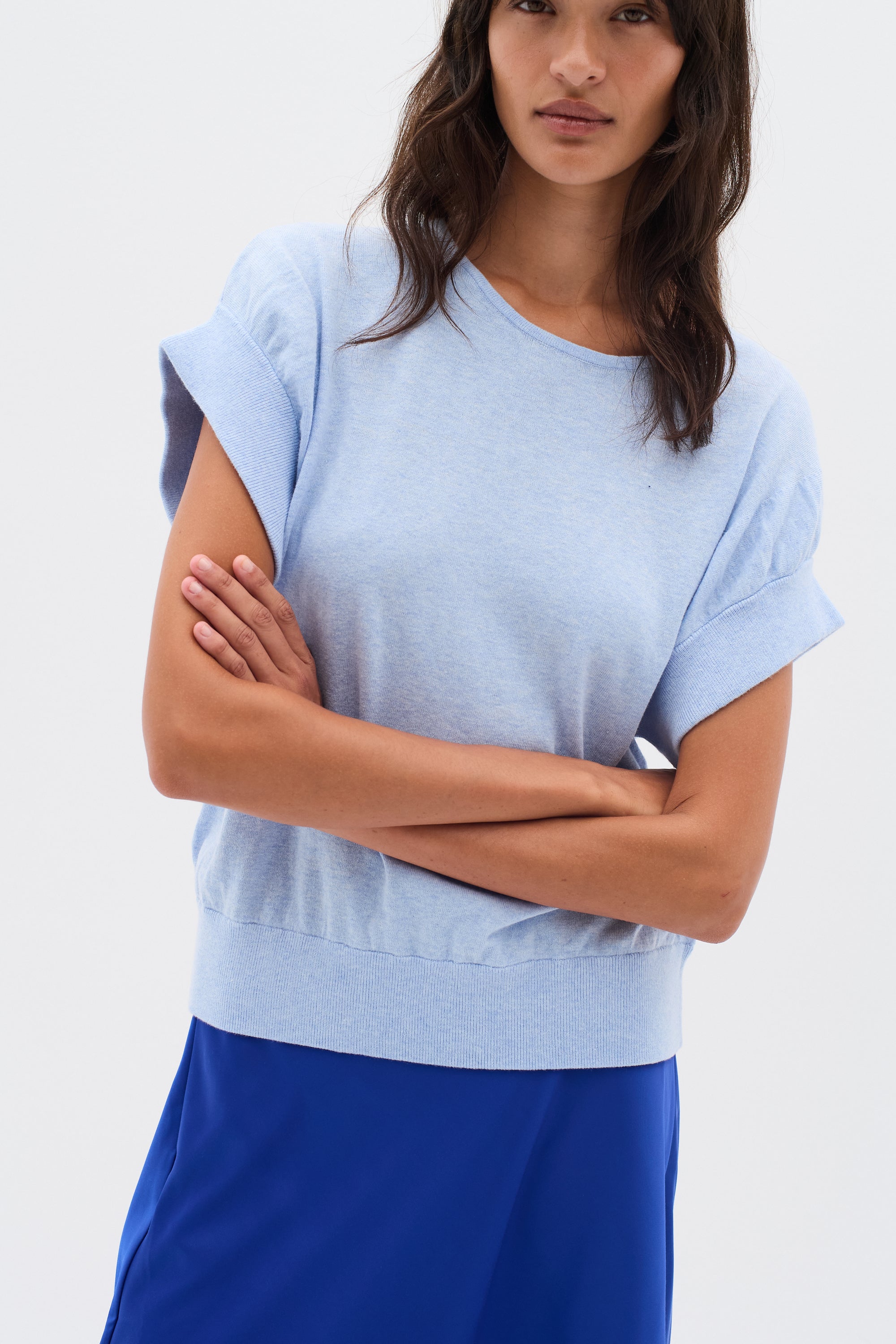 In Wear Yas Top - Pale Blue