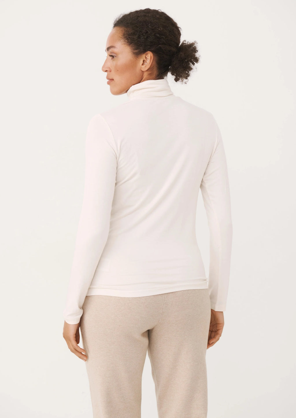 Part Two Efinas Roll Neck T- Shirt - White