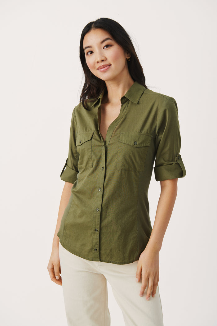 Part Two Cortnia Shirt - Khaki