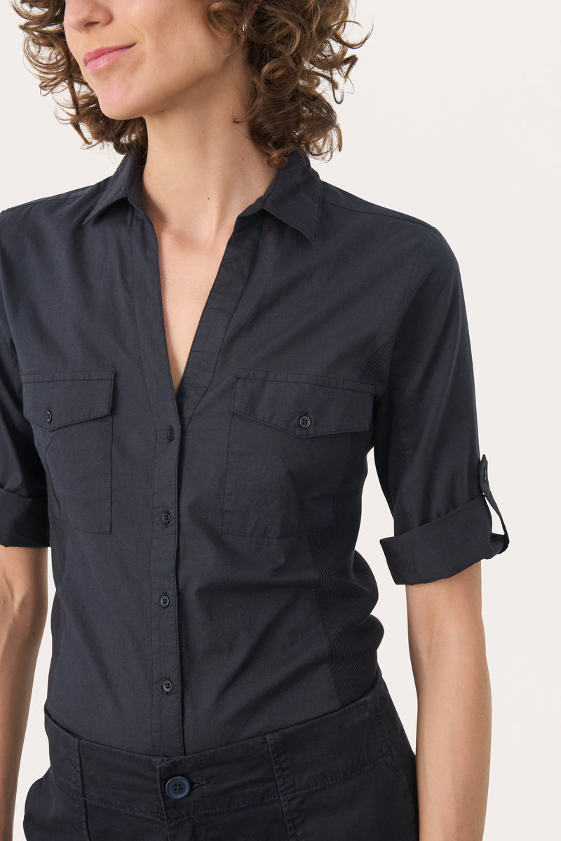 Part Two Cortnia Shirt - Navy