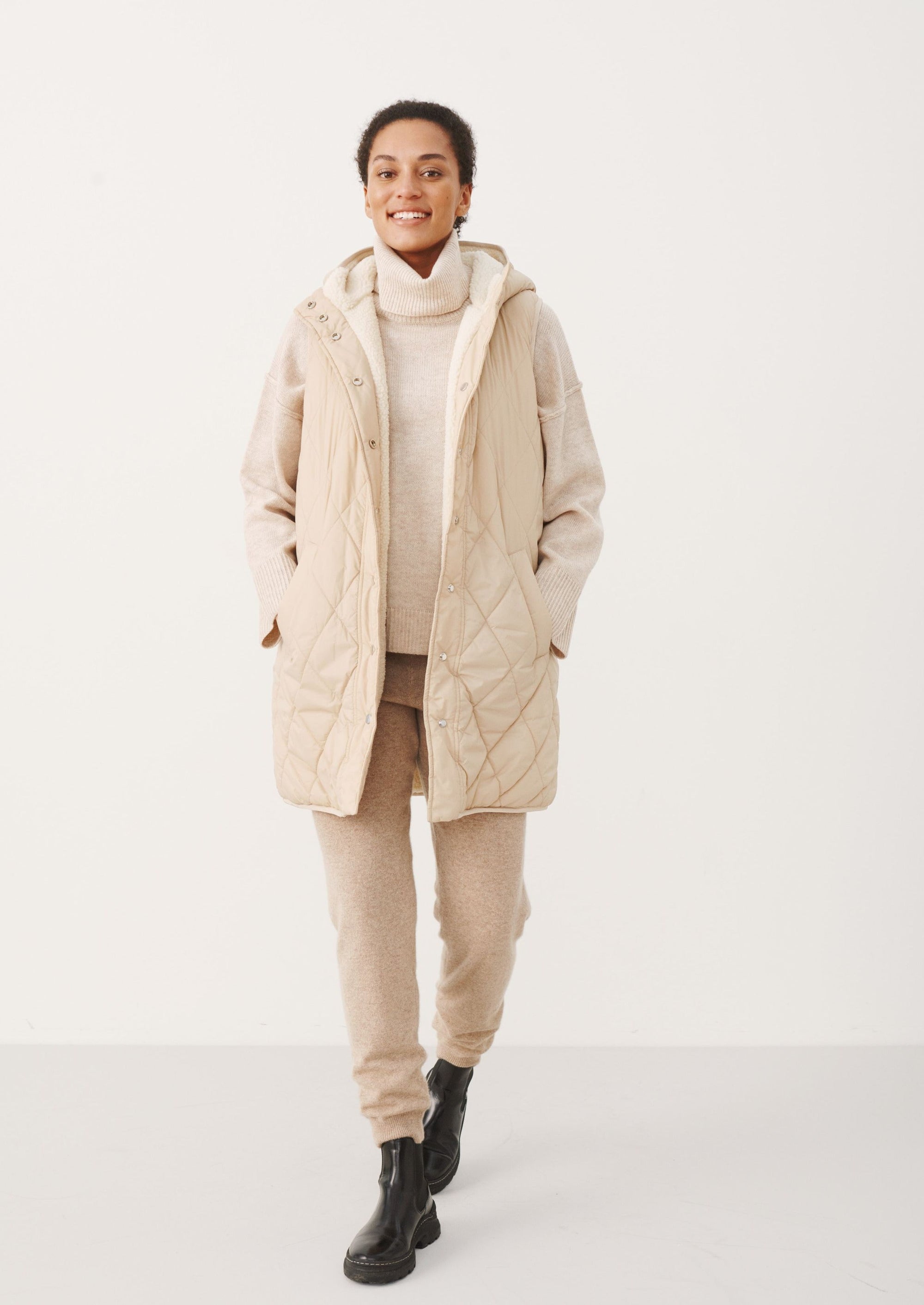 Part Two Keisie Gilet - Oatmeal