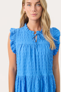 Part Two Gimalina Tiered Dress - Blue