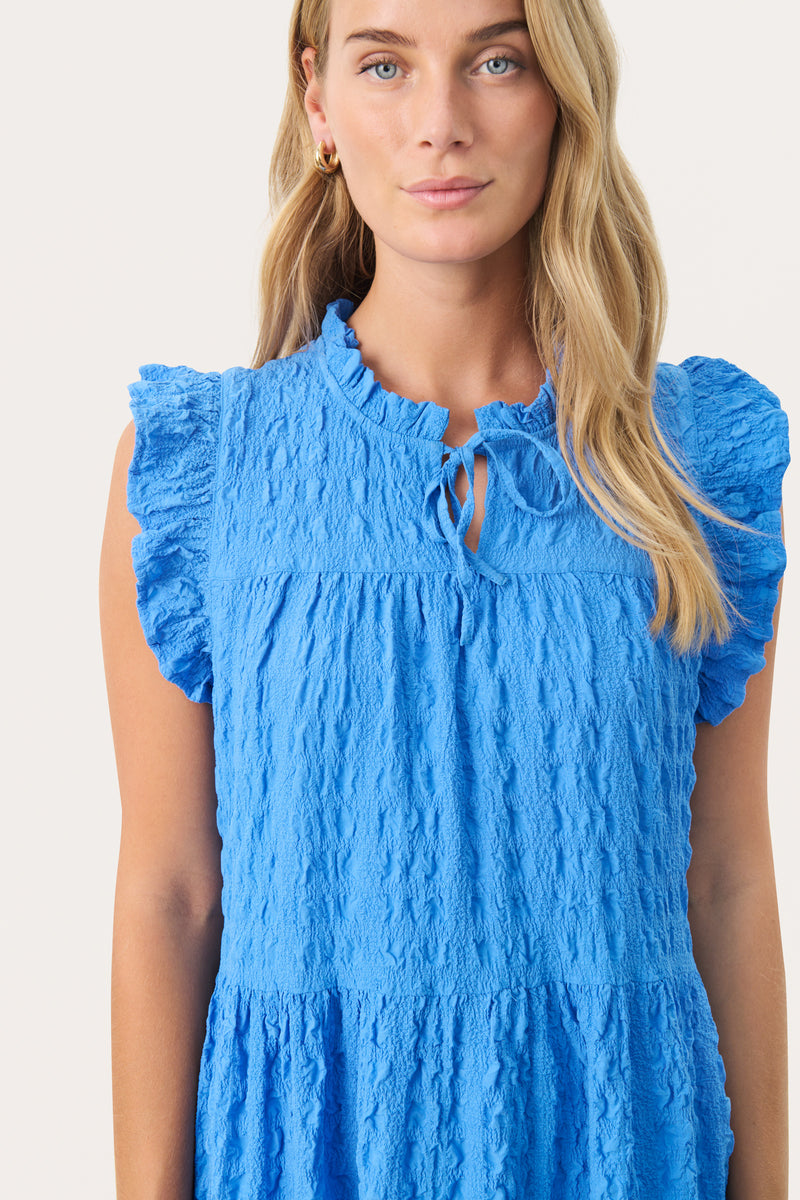 Part Two Gimalina Tiered Dress - Blue