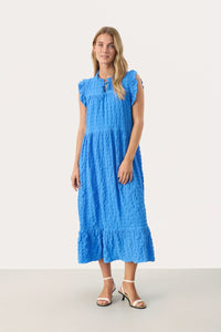 Part Two Gimalina Tiered Dress - Blue