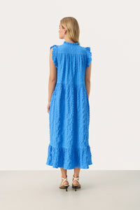 Part Two Gimalina Tiered Dress - Blue