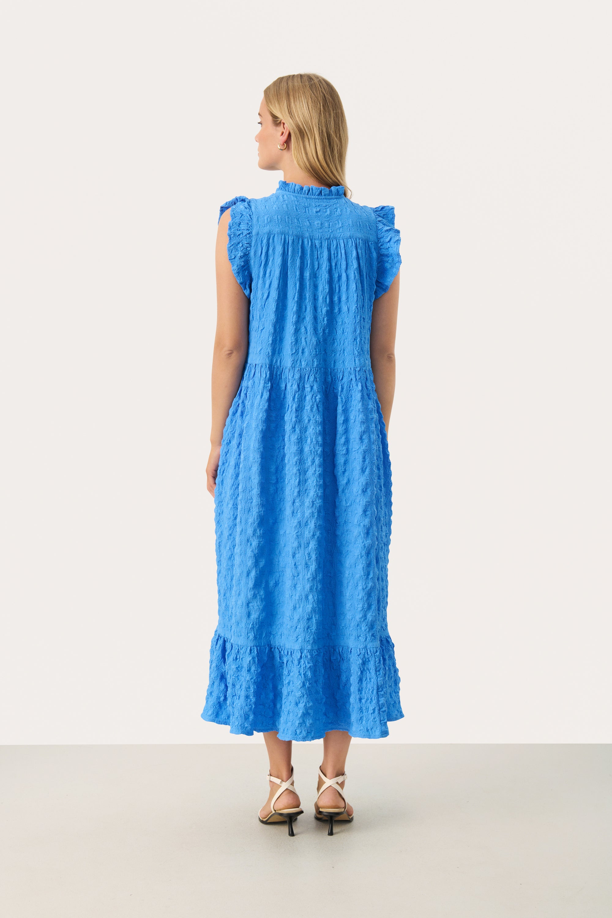 Part Two Gimalina Tiered Dress - Blue
