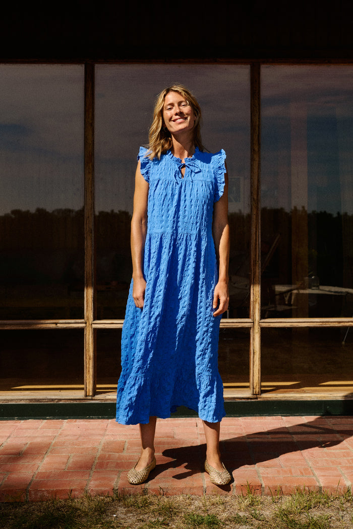 Part Two Gimalina Tiered Dress - Blue