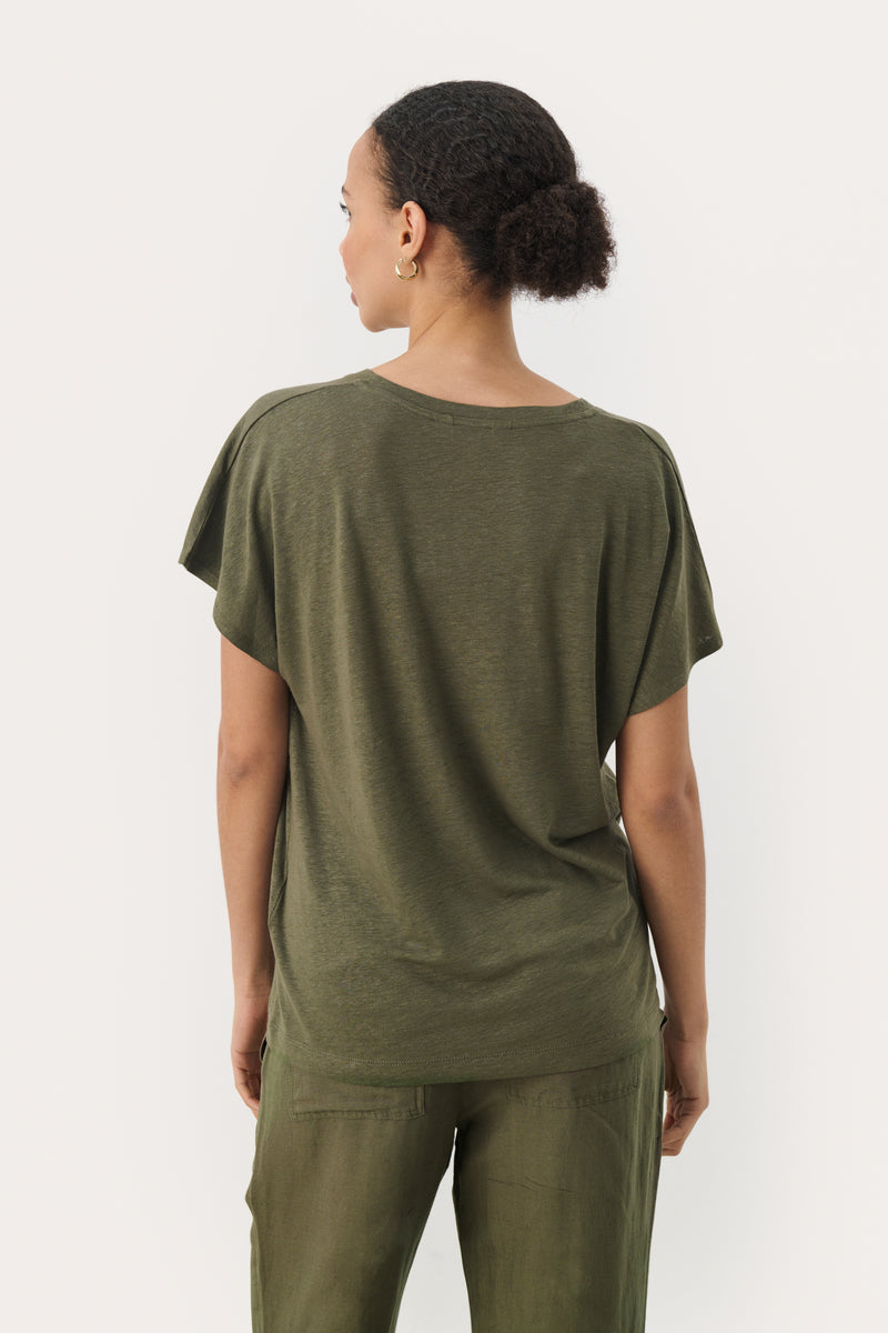 Part Two Axellines T-Shirt - Khaki