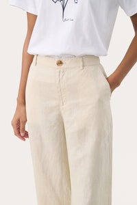 Part Two Ninnes Linen Trousers - Beige
