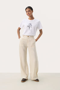 Part Two Ninnes Linen Trousers - Beige