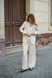 Part Two Ninnes Linen Trousers - Beige