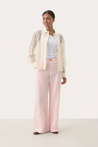 Part Two Ninnes Linen Trousers - Pink