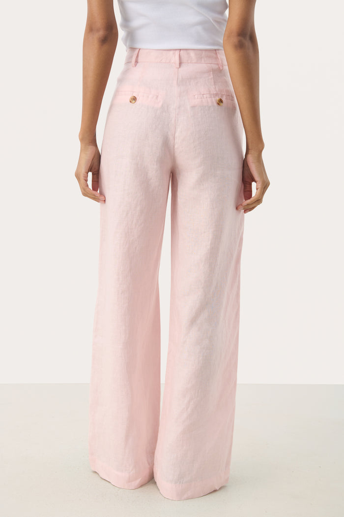 Part Two Ninnes Linen Trousers - Pink