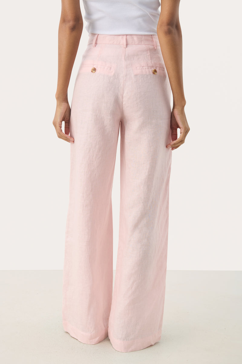 Part Two Ninnes Linen Trousers - Pink