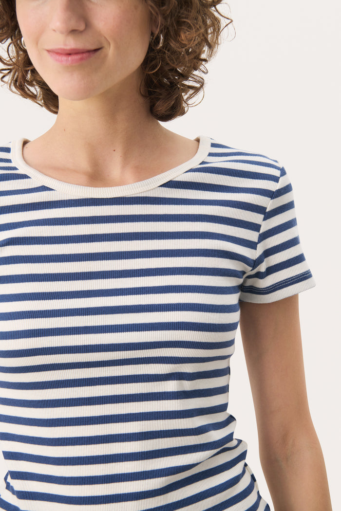 Part Two Rochelle T-Shirt - Navy Stripe