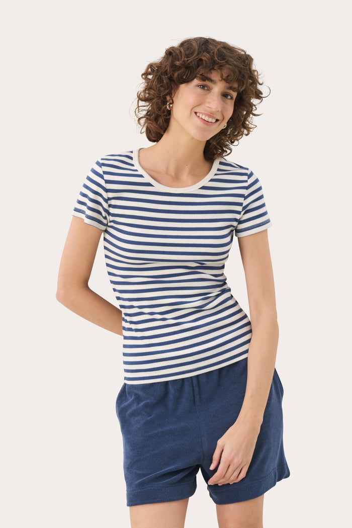 Part Two Rochelle T-Shirt - Navy Stripe
