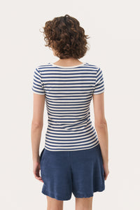 Part Two Rochelle T-Shirt - Navy Stripe