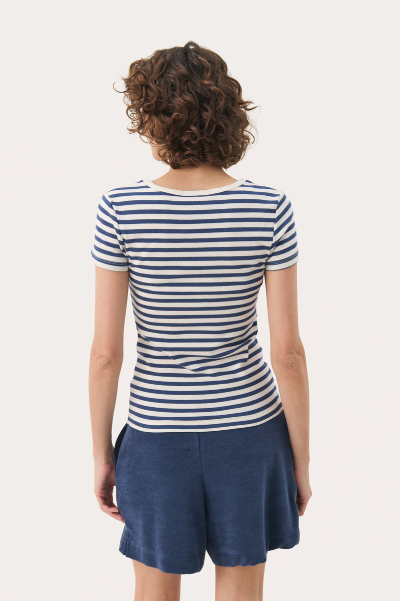 Part Two Rochelle T-Shirt - Navy Stripe