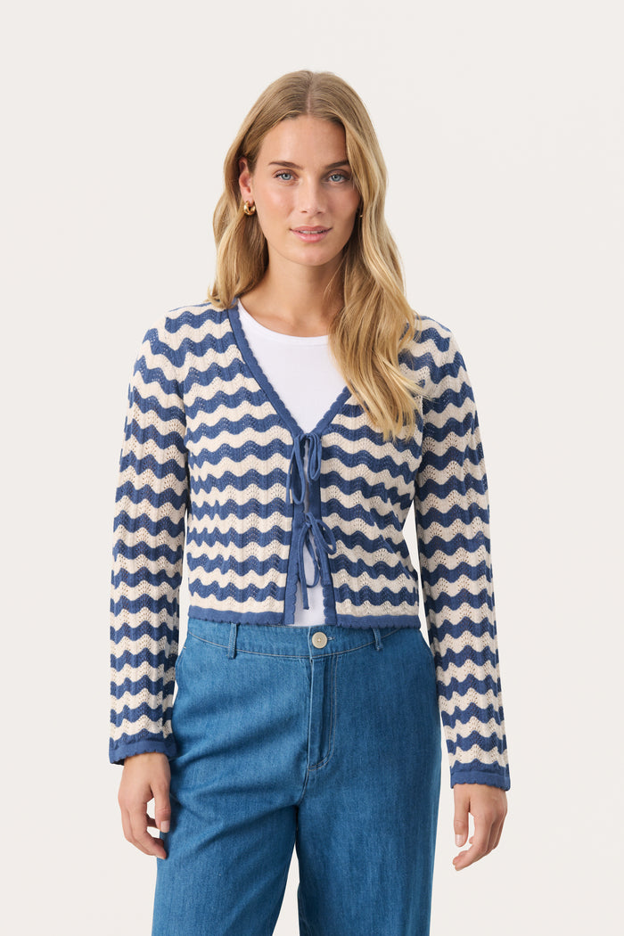 Part Two Rosefine Cardigan - Blue