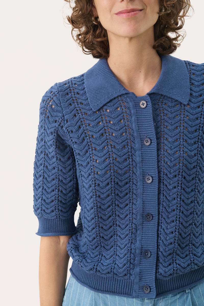 Part Two Rhoda Cardigan - Blue