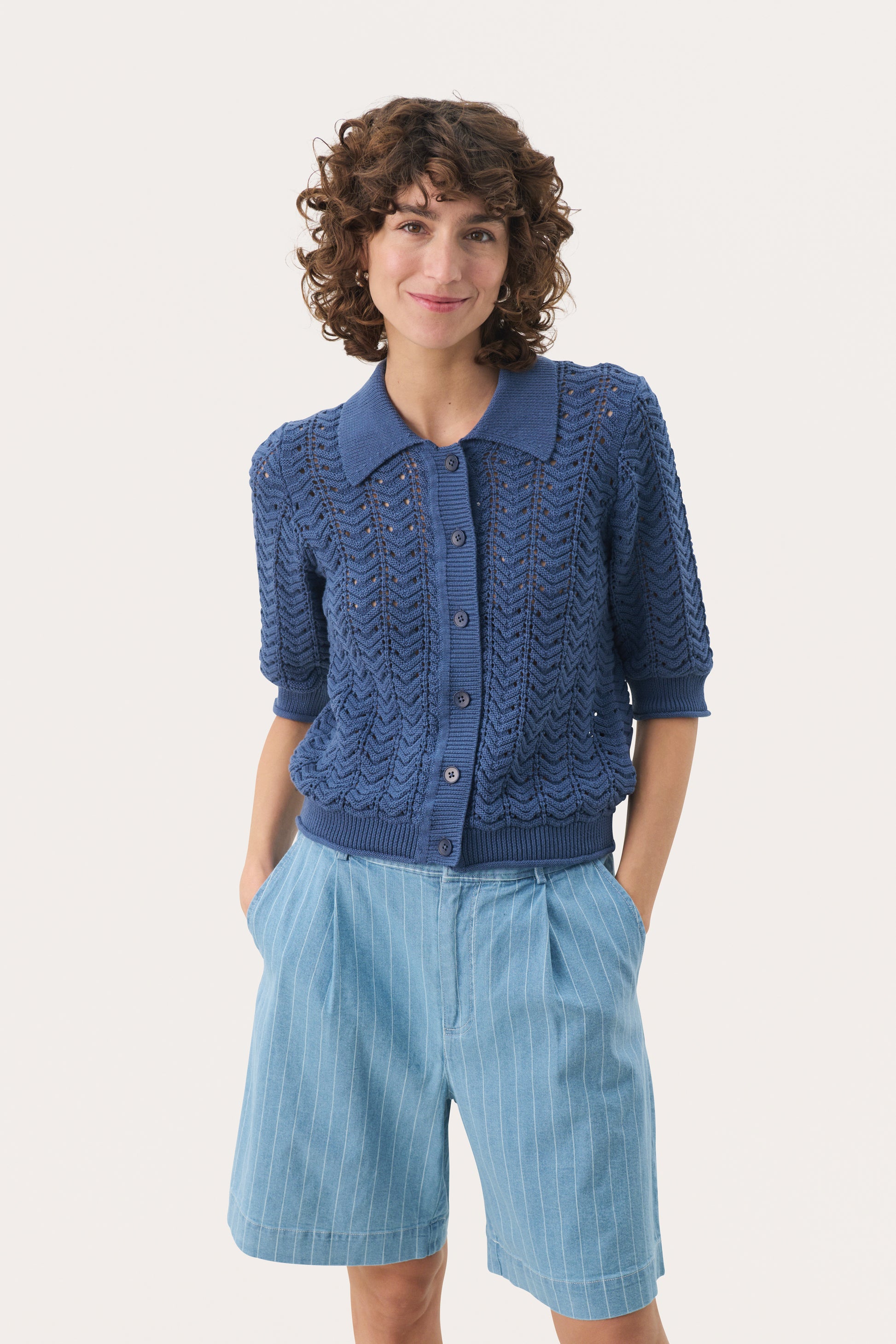 Part Two Rhoda Cardigan - Blue