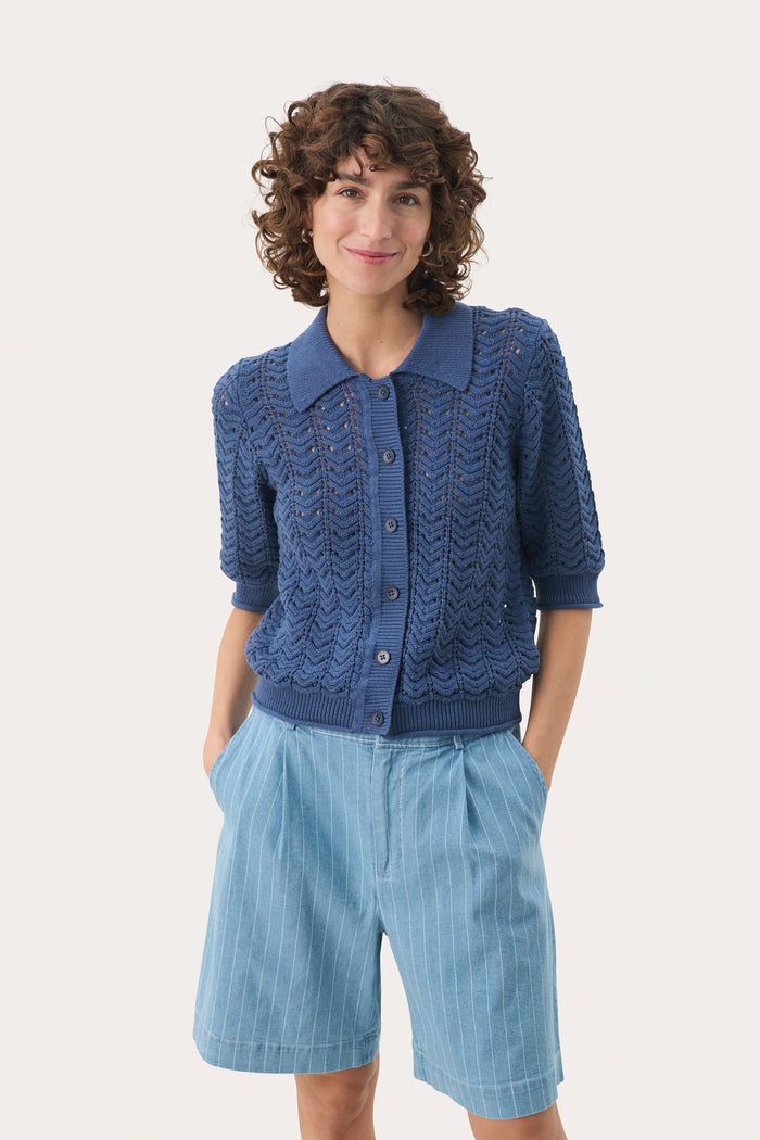 Part Two Rhoda Cardigan - Blue