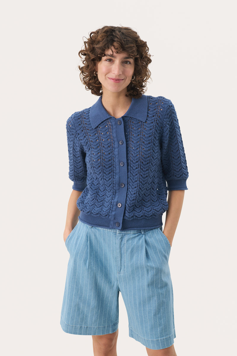 Part Two Rhoda Cardigan - Blue
