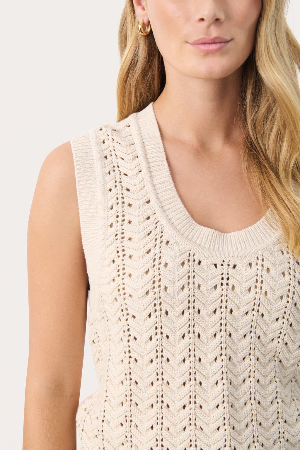 Part Two Radka Knit Vest - Cream
