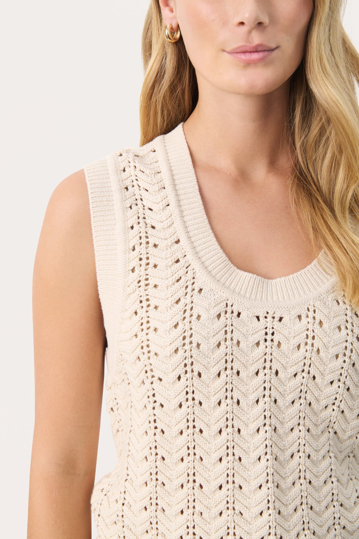 Part Two Radka Knit Vest - Cream