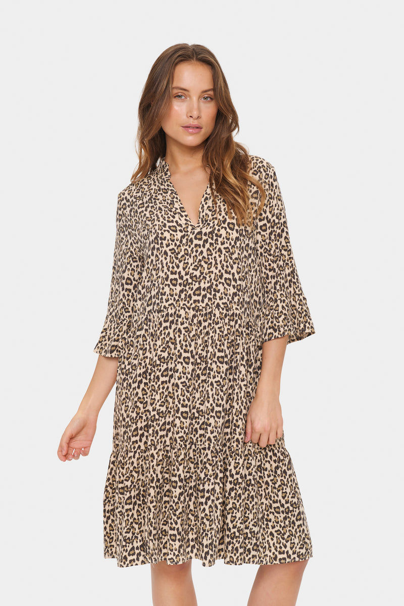 Saint Tropez Eda Dress - Leopard