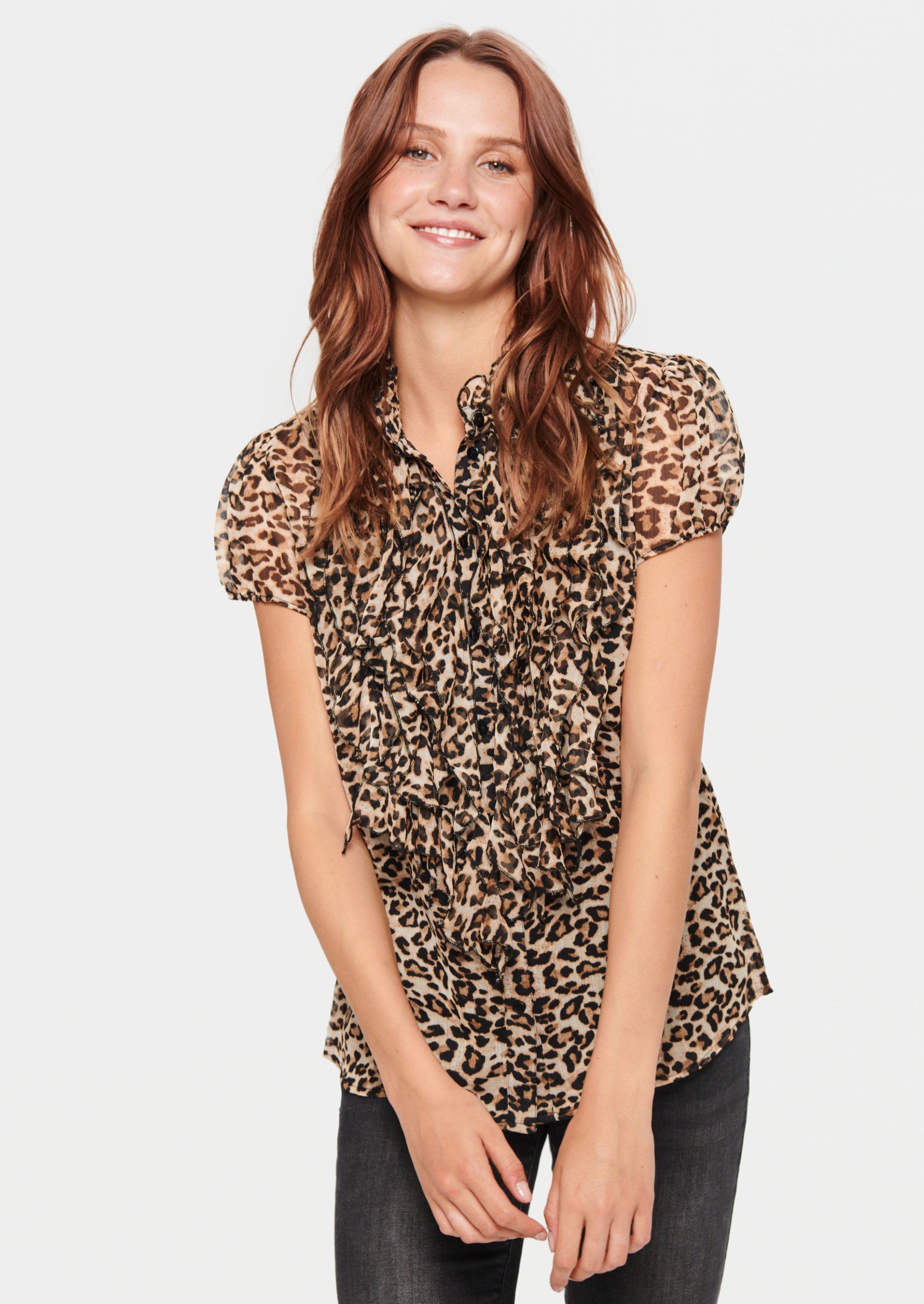 Saint Tropez Lilja Blouse - Leopard