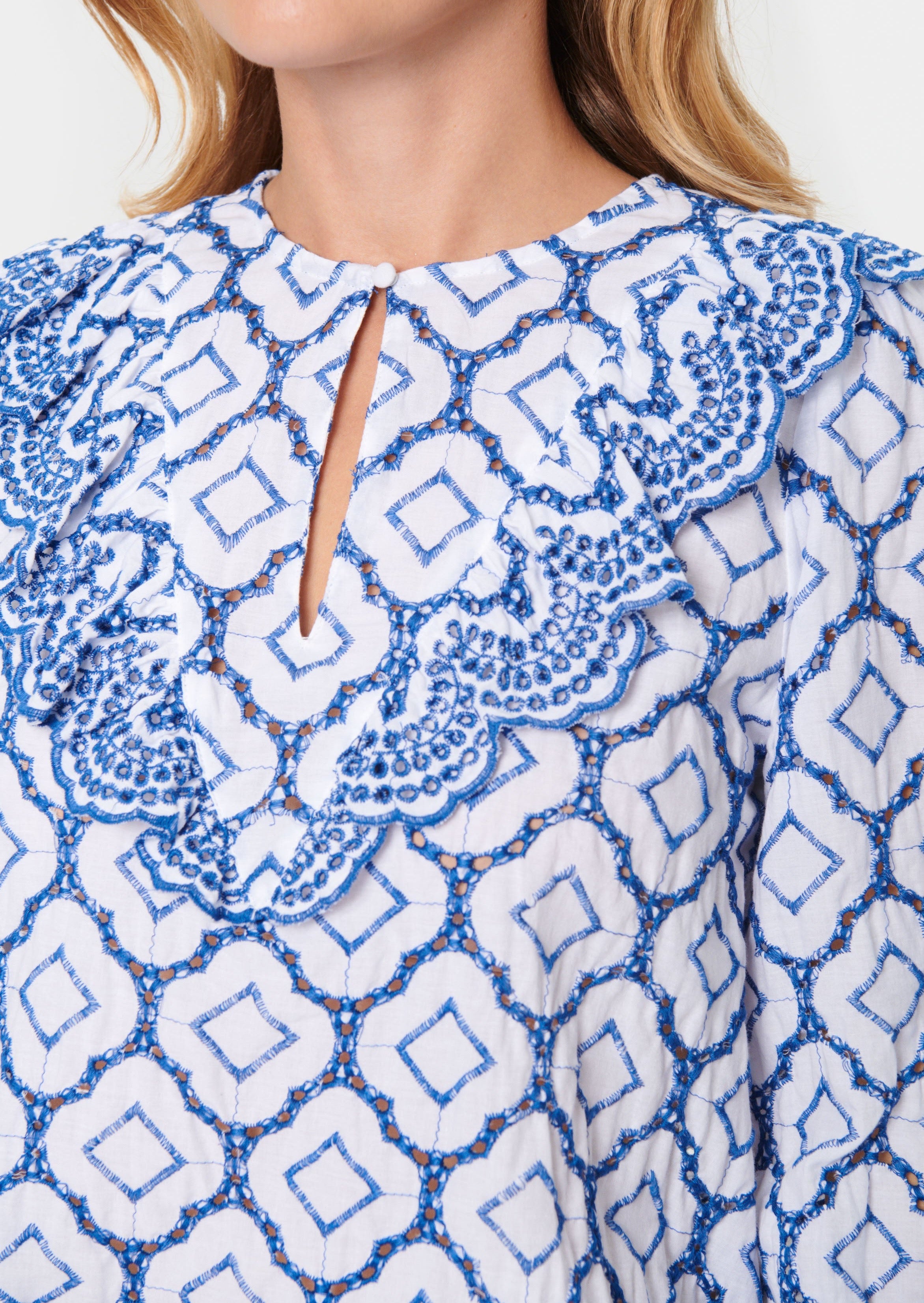 Saint Tropez Ceze Blouse - Dutch Blue