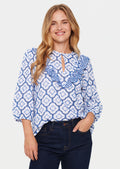 Saint Tropez Ceze Blouse - Dutch Blue