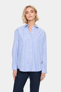 Saint Tropez Juno Stripe Shirt - Blue