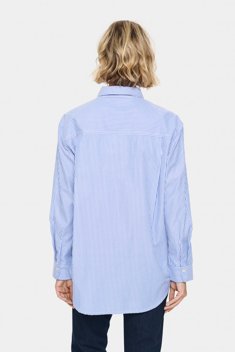 Saint Tropez Juno Stripe Shirt - Blue