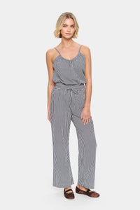 Saint Tropez Zalinda Stripe Trousers - Black