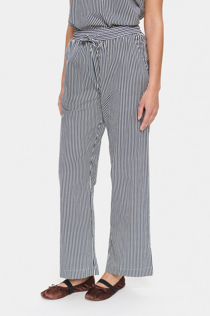 Saint Tropez Zalinda Stripe Trousers - Black