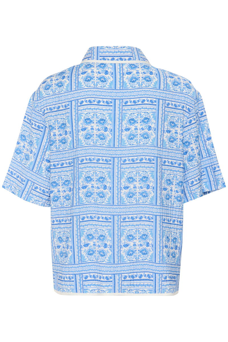 Saint Tropez Kaisa Shirt - Blue Tile