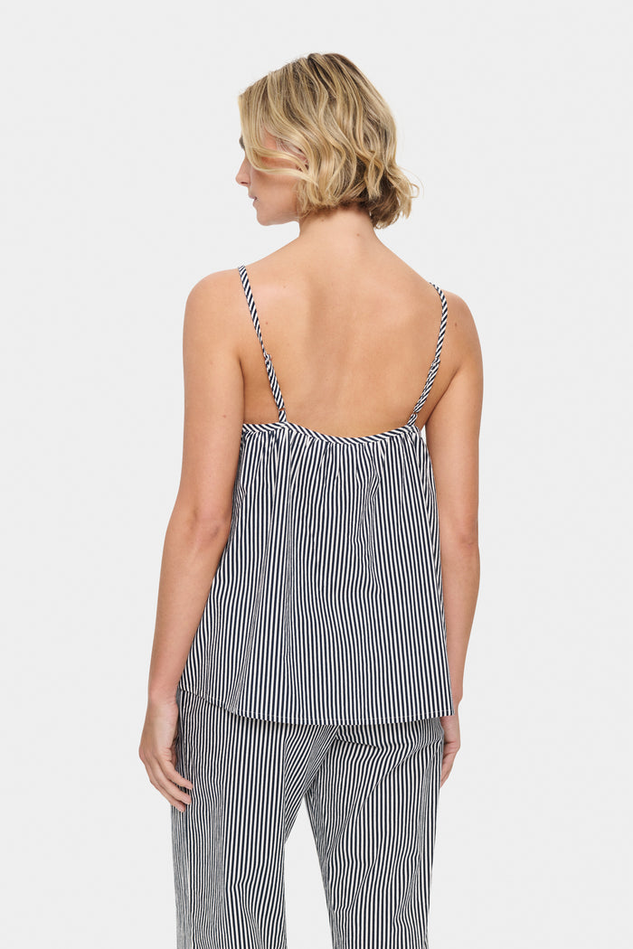 Saint Tropez Zalinda Stripe Top - Black