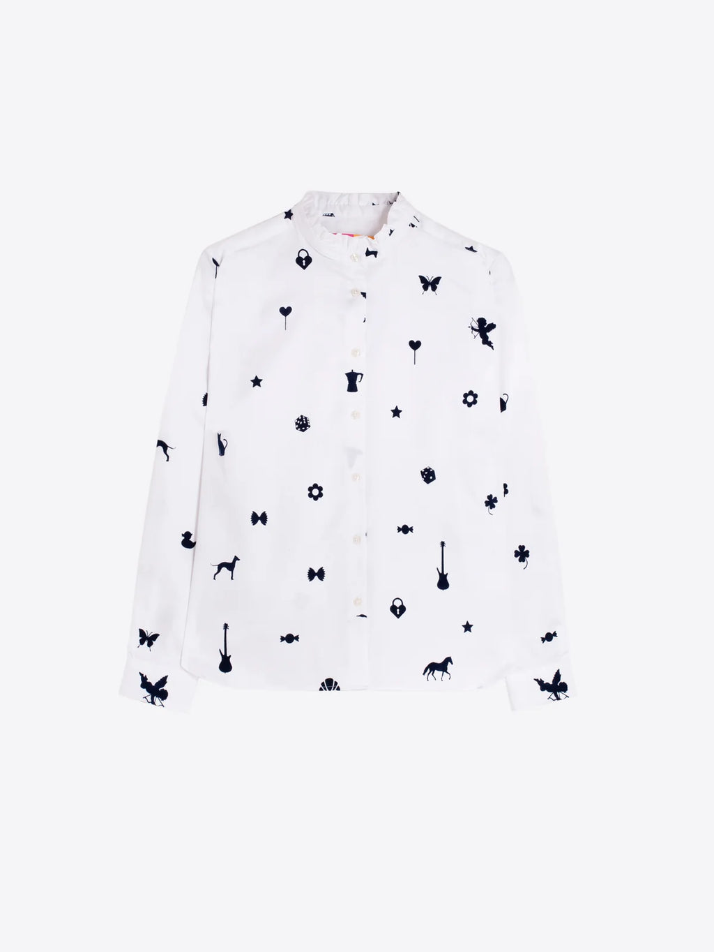 Vilagallo Andy Flocado Satin Shirt