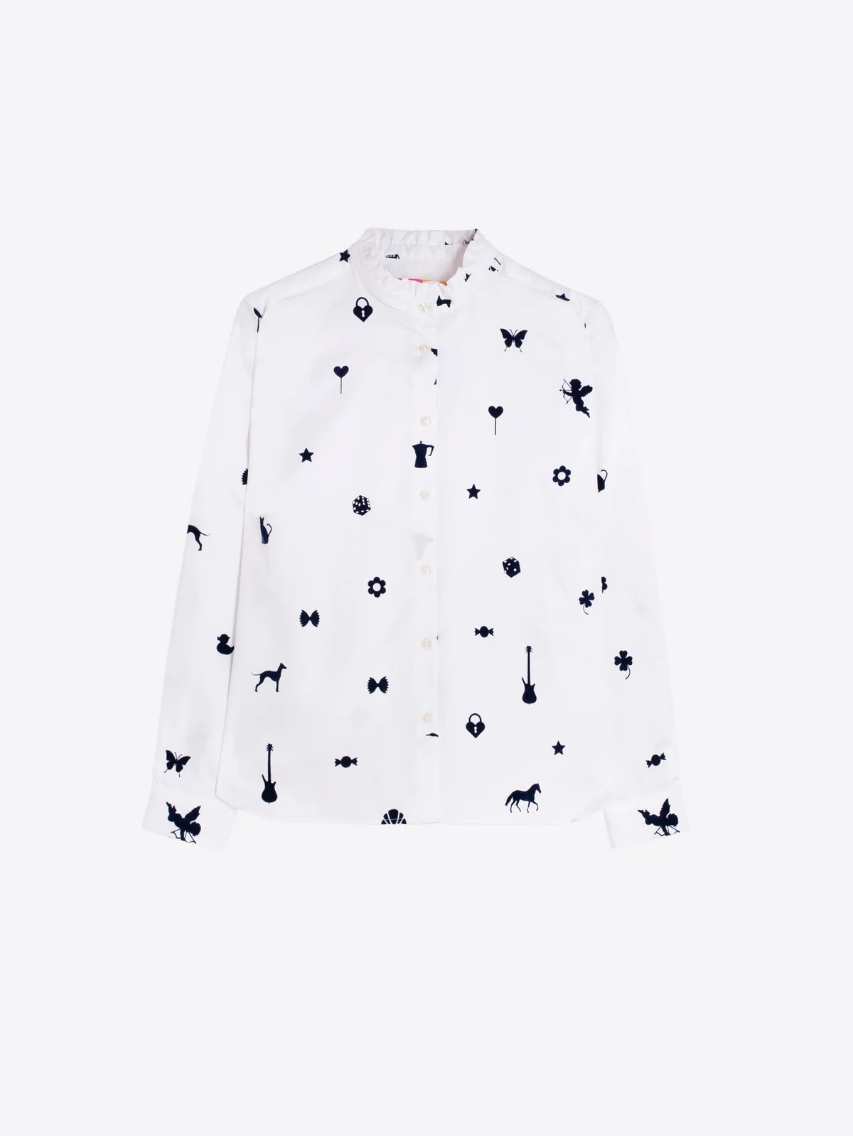Vilagallo Andy Flocado Satin Shirt