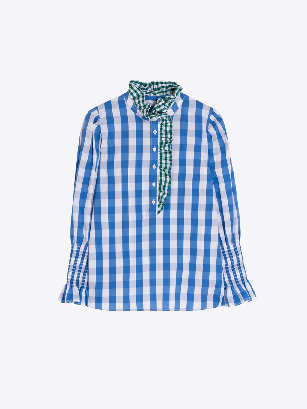 Vilagallo Volantes Gingham Shirt
