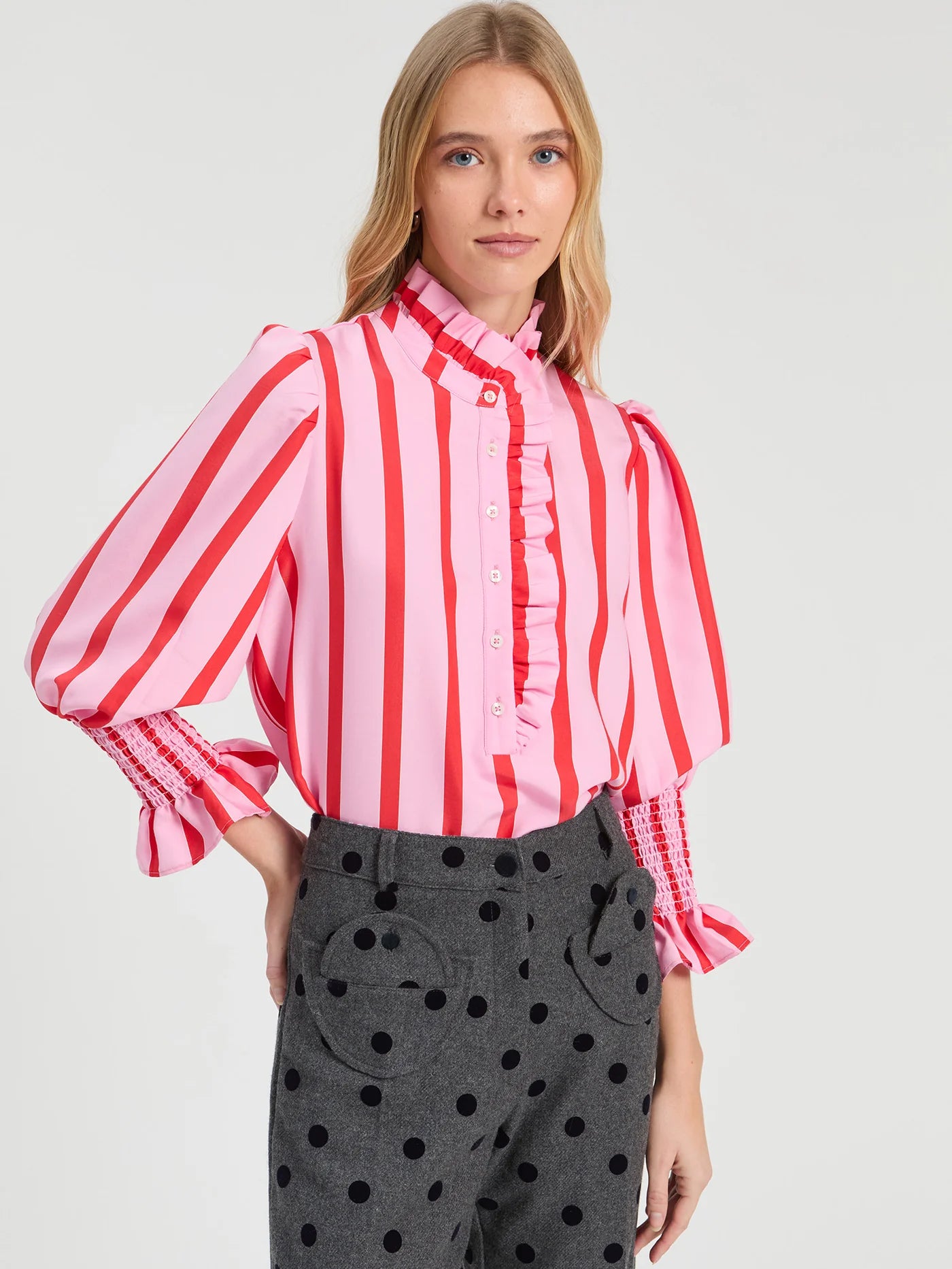 Vilagallo Chunky Stripe Shirt