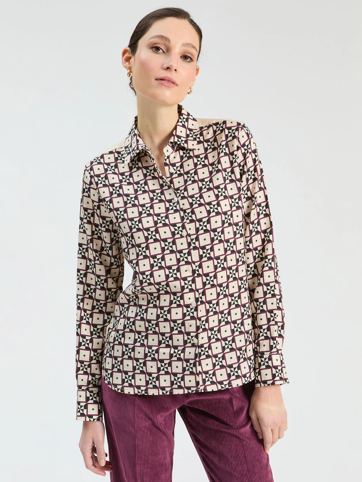 Vilagallo Geo Print Shirt