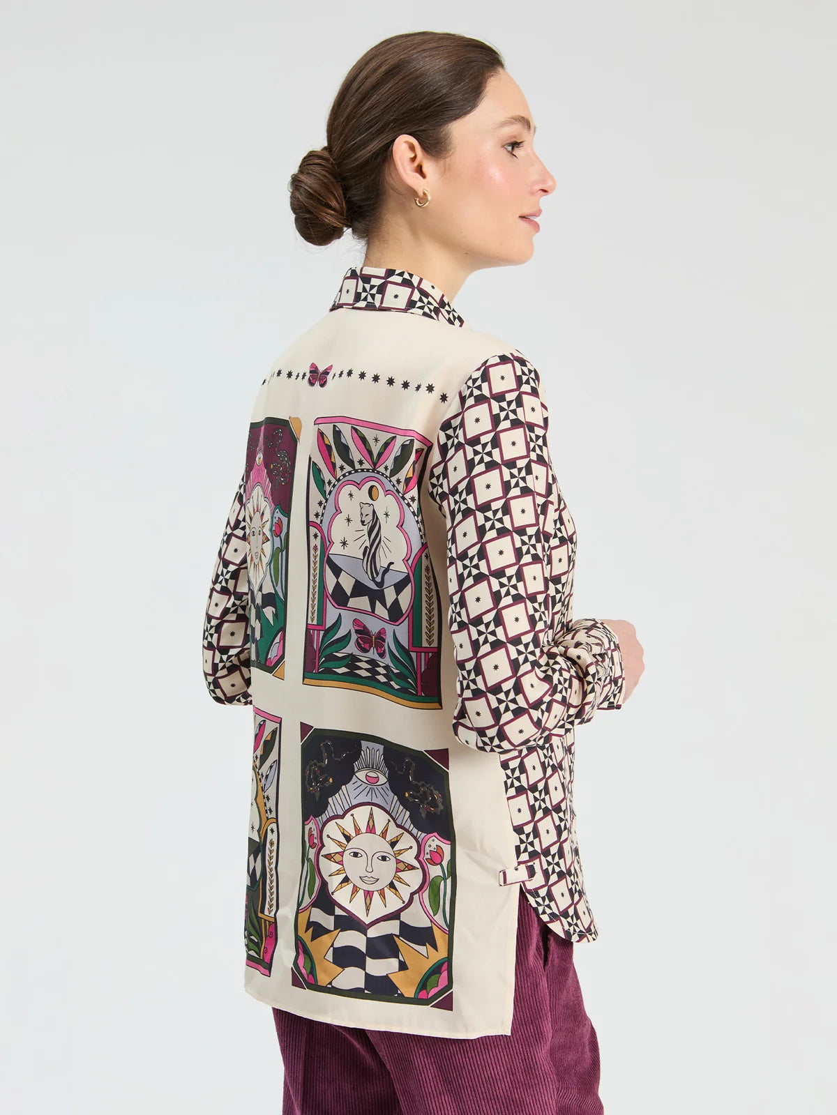 Vilagallo Geo Print Shirt