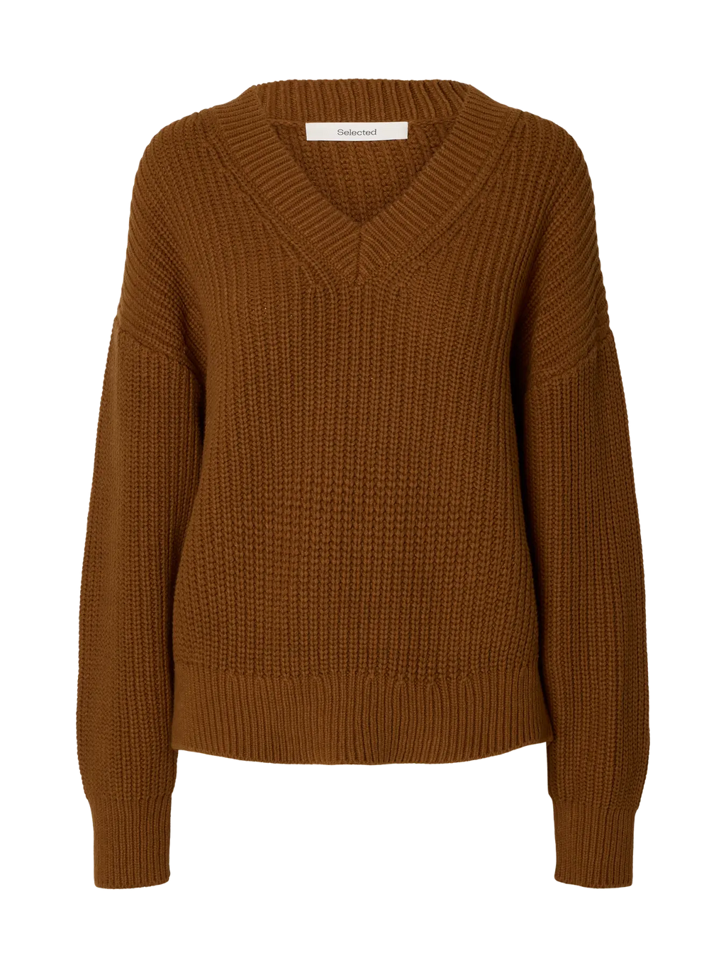 Selected Selma V Neck - Monks Robe