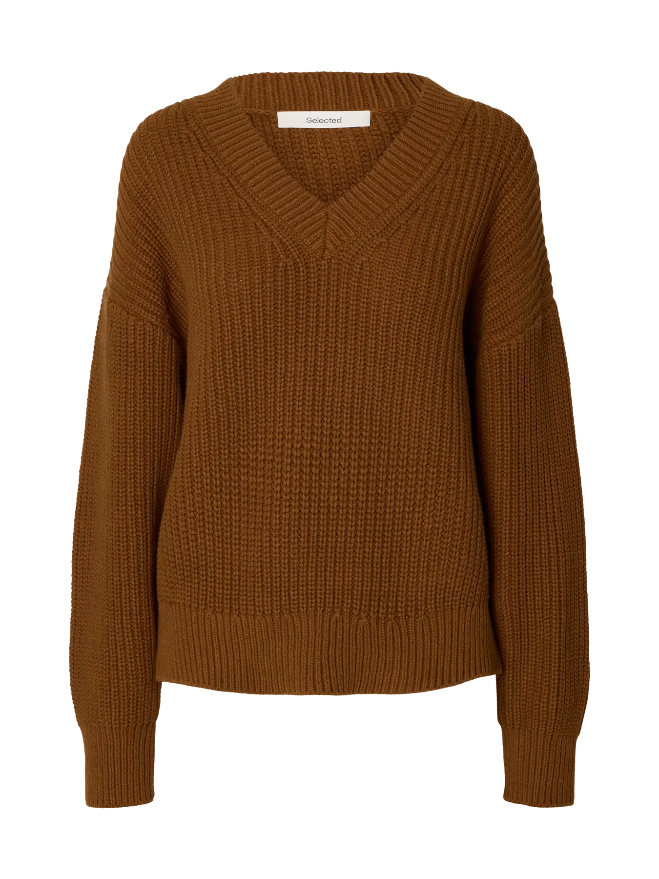 Selected Selma V Neck - Monks Robe