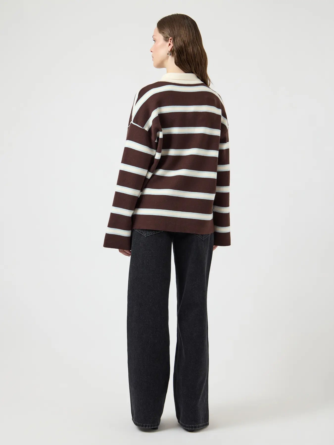 YAS Isabell Polo Knit Jumper - Brown