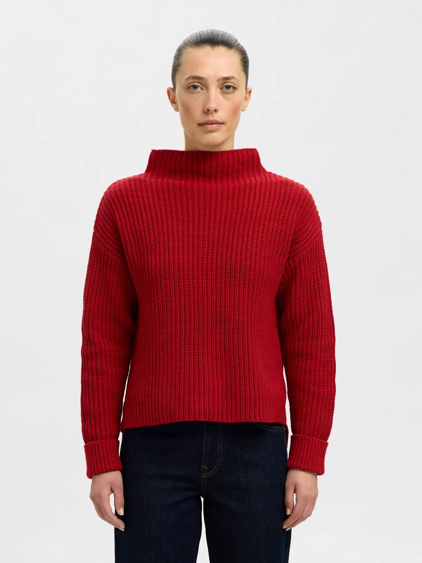 Selected Femme Selma Jumper - Red